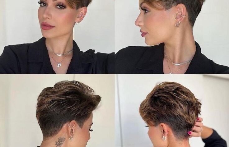 Stylish short haircut for women, showcasing one of the top haircut trends for 2025.